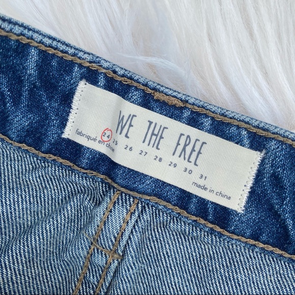 We the Free front zipper denim mini skirt 24 - Picture 3 of 5